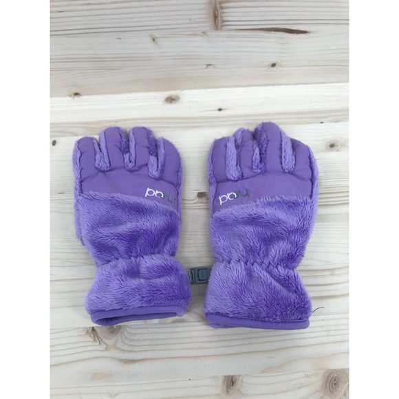 Head Girls Children's Medium Warm Winter Gloves Fuzzy Soft Touch Screen - Picture 1 of 9